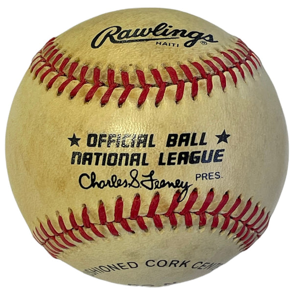 Johnny Bench Autographed Official National League Charles Feeney Baseball (JSA)