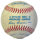 Don Mattingly Autographed Official American League Bobby Brown Baseball (JSA)