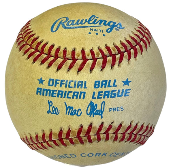 Wade Boggs Autographed Official American League Lee Mac Phail Baseball (JSA)