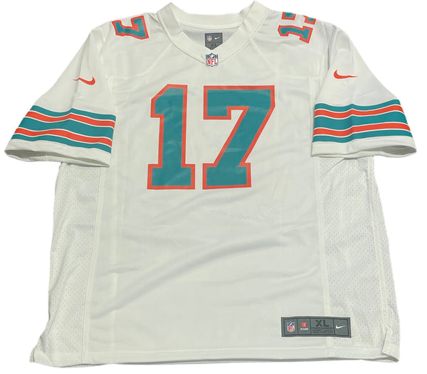 Jaylen Waddle Autographed Dolphins White Jersey (Fanatics)