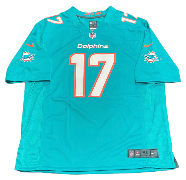 Jaylen Waddle Autographed Dolphins Aqua Jersey (Fanatics)