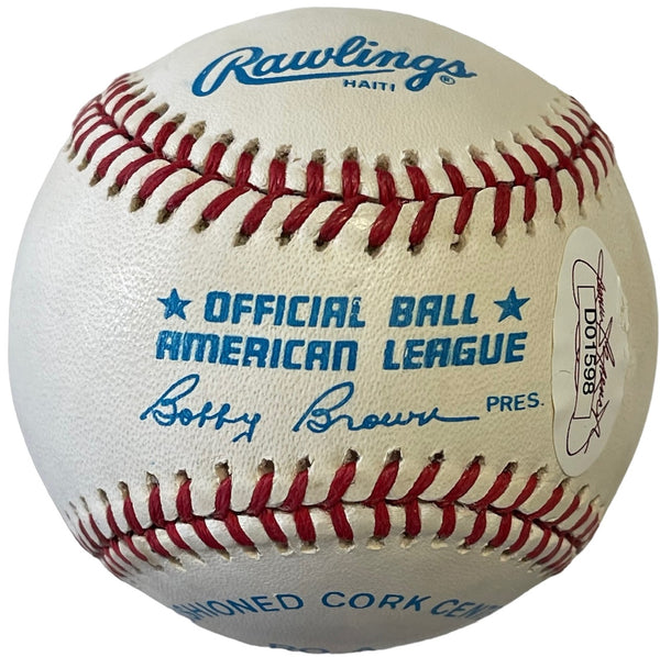 Clete Boyer Autographed Official American League Baseball (JSA)