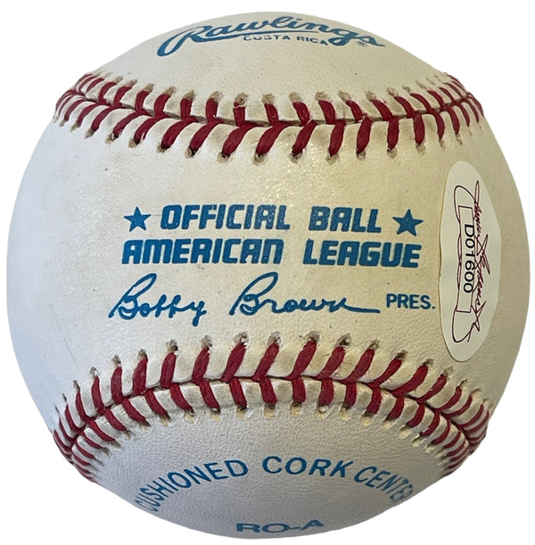 Phil Rizzuto Autographed Official American League Baseball (JSA)