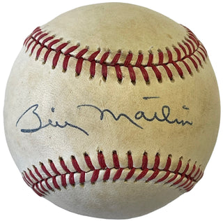 Billy Martin Autographed Official American League Baseball (JSA)