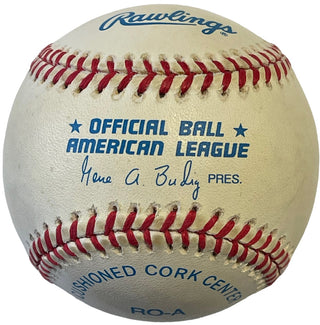 Scott Brosius autographed Official American League Baseball