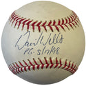 David Wells Autographed Official American League Baseball