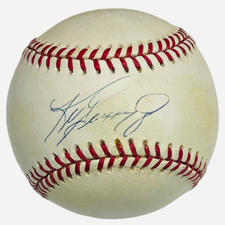 Ken Griffey Jr. Autographed American League Gene Budig Baseball (JSA)