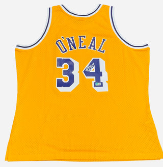 Shaquille O'Neal Autographed Los Angeles Lakers M&N Jersey (Beckett)