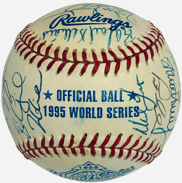 1995 Atlanta Braves Autographed 1995 World Series Baseball (JSA)