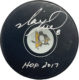 Mark Recchi Autographed Pittsburgh Penguins Official Puck