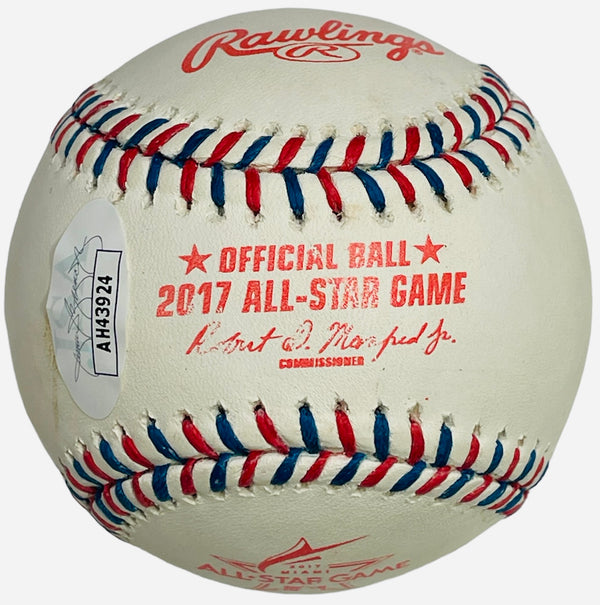 George Springer Autographed 2017 All Star Baseball (JSA)