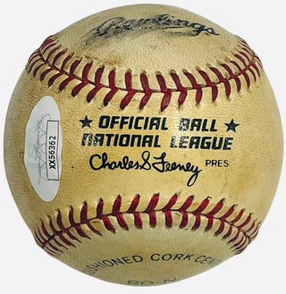 Joe DiMaggio Autographed National League Charles Feeney Baseball (JSA)