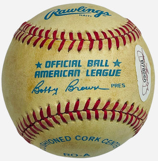 Mickey Mantle Autographed American League Bobby Brown Baseball (JSA)