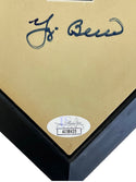 Yogi Berra Autographed New York Yankees Mini Home Plate  (JSA)