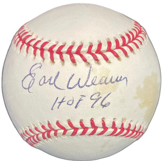 Earl Weaver Autographed Official Major League Baseball (JSA)