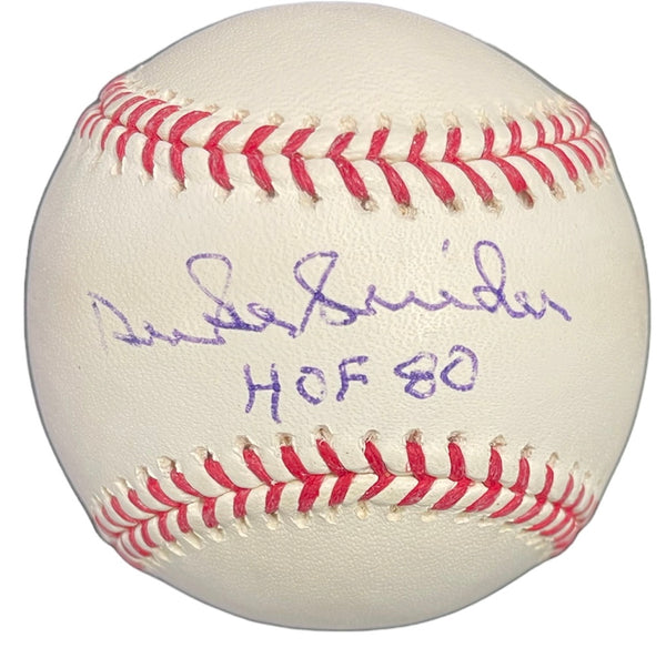 Duke Snider Autographed Official Major League Baseball (JSA)