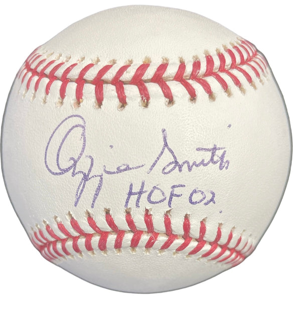 Ozzie Smith Autographed Official Major League Baseball (JSA)