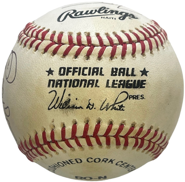 Tommy Davis & Others Signed National League Baseball