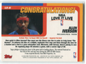 2002-03 Topps NBA Love it Live #LLR-AI Allen Iverson