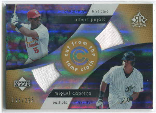 2005 Upper Deck Reflections #155/255 Albert Pujols & Miguel Cabrera