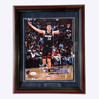 Tyler Herro Autographed Celebrating 8x10 Photo (JSA)