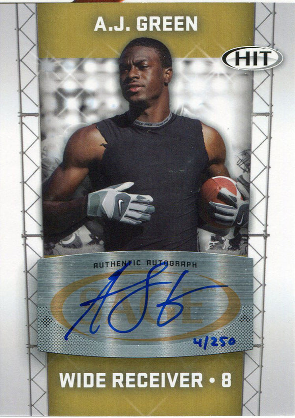 AJ Green Autographed 2011 Sage Hit Rookie Card