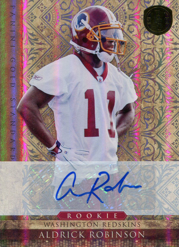 Aldrick Robinson Autographed 2011 Panini Rookie Card