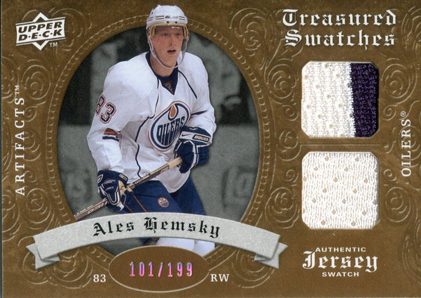 Ales Hemsky 2008-09 Upper Deck Artifacts Jersey Card