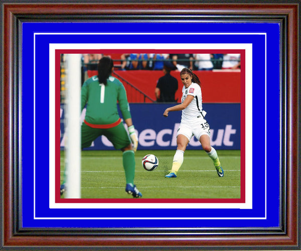 Alex Morgan Unsigned Framed Shooting 8x10 Photo