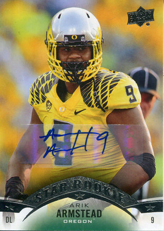 Arik Armstead Autographed 2015 Upper Deck Rookie Card