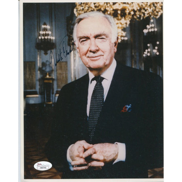 Walter Cronkite Autographed 8x10 Photo (JSA)