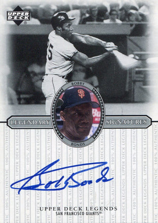 Bobby Bonds Autographed 2000 Upper Deck Card