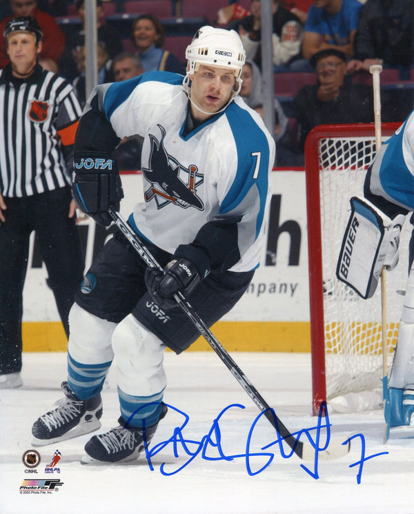 Brad Stuart Autographed San Jose Sharks 8x10 Photo