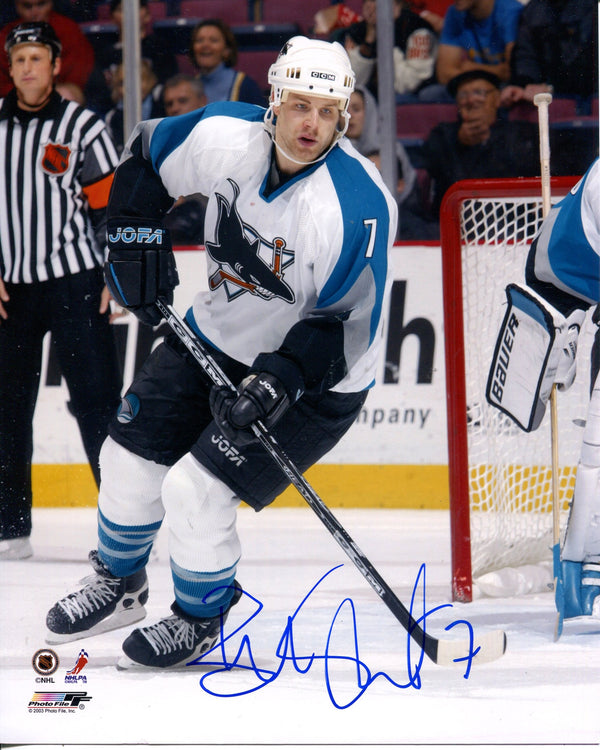 Brad Stuart Autographed San Jose Sharks 8x10 Photo