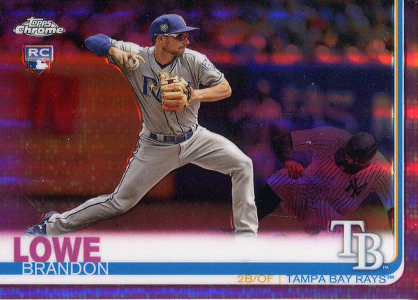 Brandon Lowe 2019 Topps Chrome Rookie Refractor Card #151