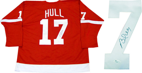 Brett Hull Autographed Detroit Red Wings Jersey (JSA)