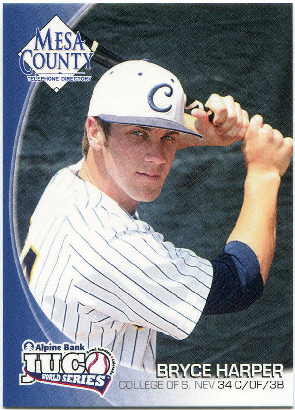 Bryce Harper 2010 Juco World Series Mesa County Card