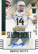 Bryce Petty Autographed 2015 Panini Contenders Draft Picks Football Rookie Card