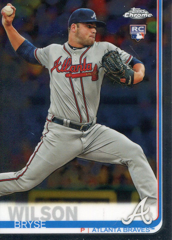 Bryse Wilson 2019 Topps Chrome Rookie Card #56