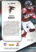 Calvin Ridley 2018 Panini Rookie and Stars Stellar Rookies Orange Rookie Card Back