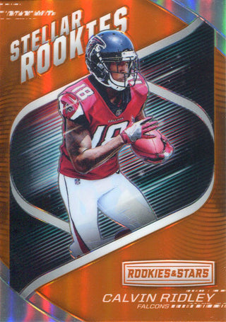 Calvin Ridley 2018 Panini Rookie and Stars Stellar Rookies Orange Rookie Card