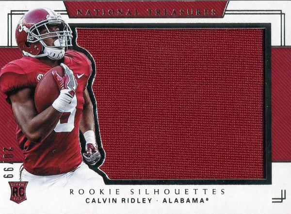 Calvin Ridley 2018 Panini National Treasures Rookie Jersey Card