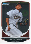 Carlos Correa Unsigned 2013 Bowman Chrome Rookie Card