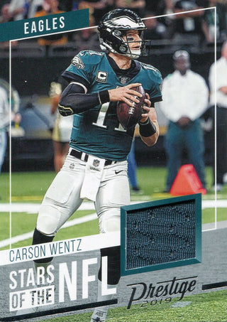 Carson Wentz 2019 Panini Prestige Jersey Card