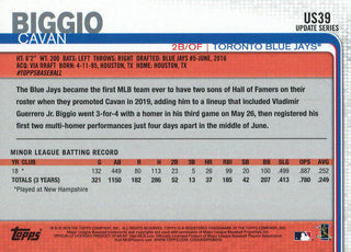 Cavan Biggio 2019 Topps Rookie Card #US39