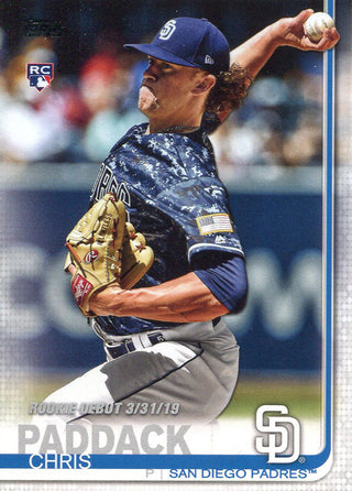 Chris Paddack 2019 Topps Rookie Card #US207