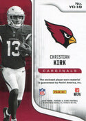 Christian Kirk 2018 Panini Rookie & Stars Rookie Jersey Card Back