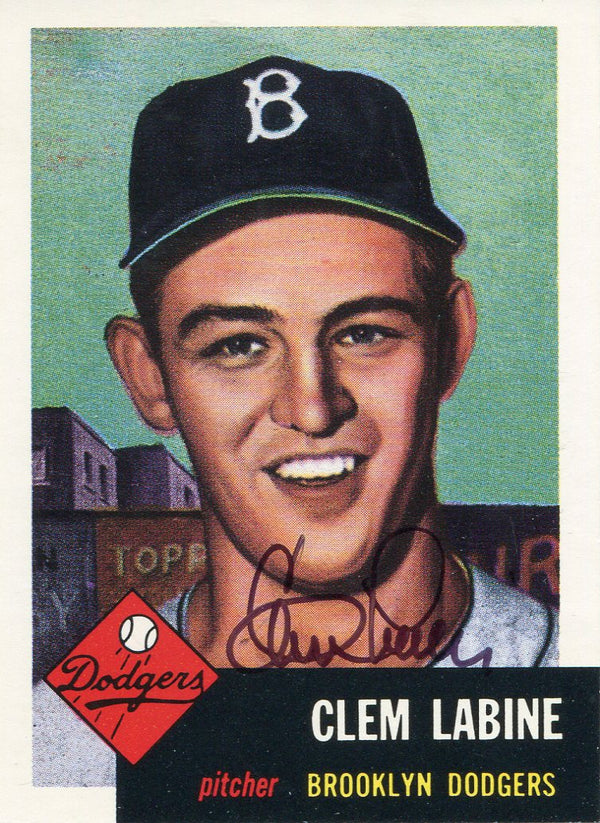 Clem Labine Autographed Topps Archive Card