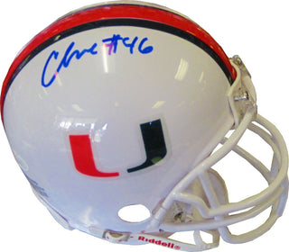 Clive Walford Autographed University of Miami Hurricanes Mini Helmet (JSA)