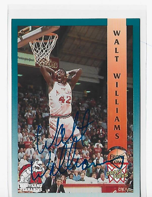 Walt Williams 1992 Front Row #94 Autograph Draft Picks Card